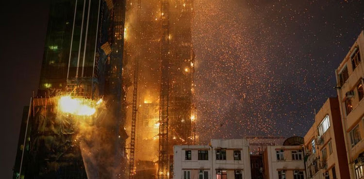 Hongkong fire skyscraper