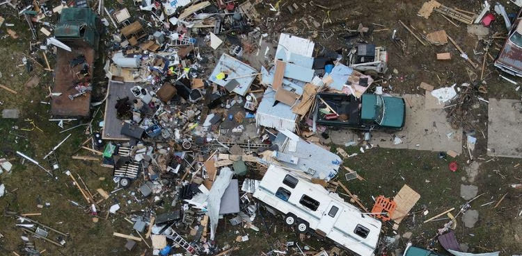 US storm death toll