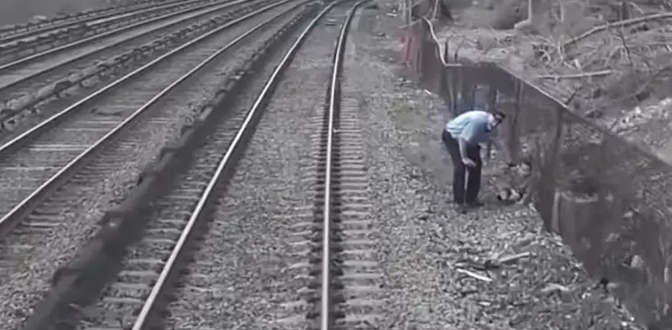 Conductor stops moving train, rescues minor boy,