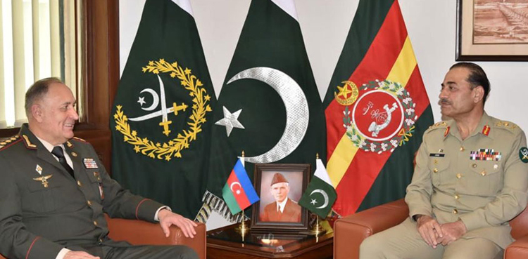 1st Deputy Defence Minister of Azerbaijan meets COAS Asim Munir