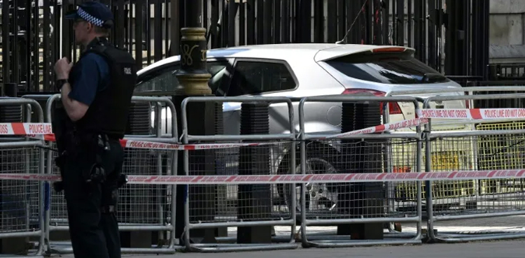 Car hits Downing Street gates, UK PM Rishi Sunak