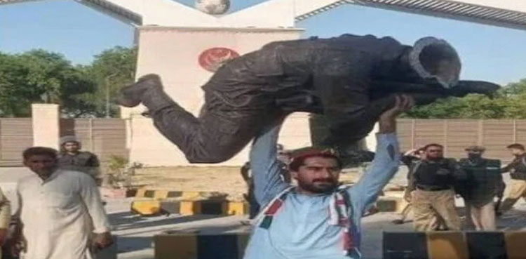 Suspect who vandalise Col Sher Khan statue arrested