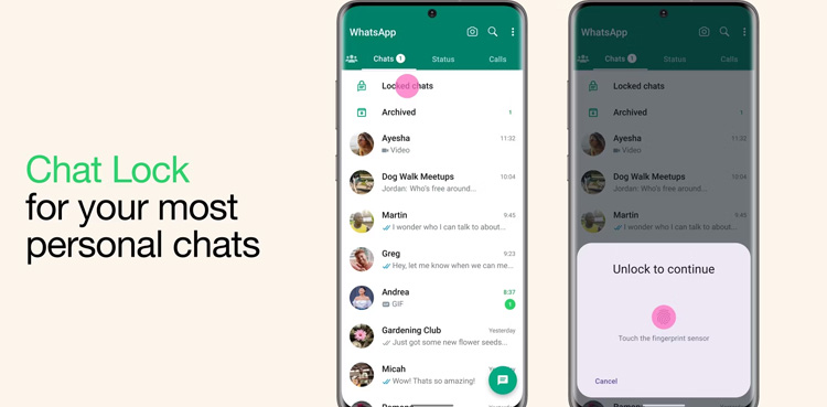 WhatsApp, Chat Lock feature, security individual chats,