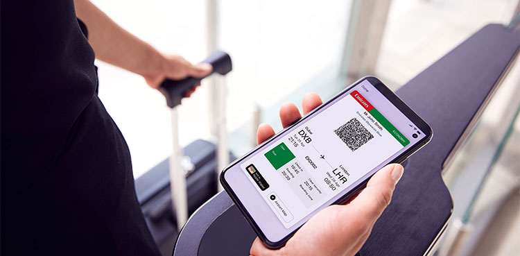 Emirates mobile boarding pass