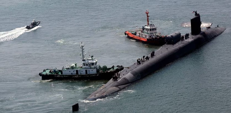 US-submarine-South-korea-arrival