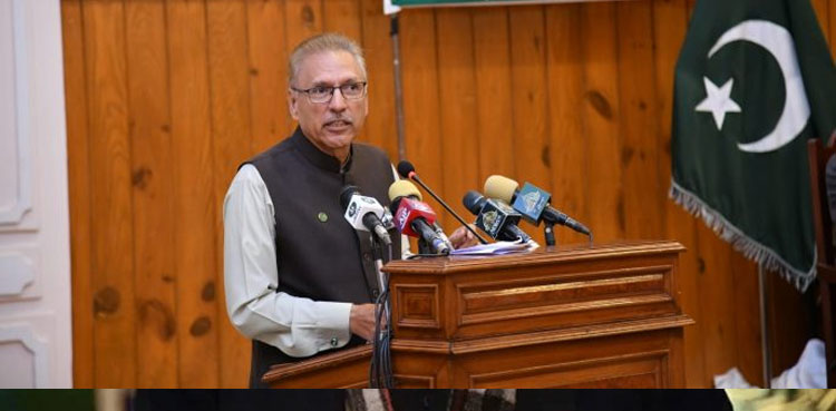 President Alvi, timely justice, domestic cases, disputes