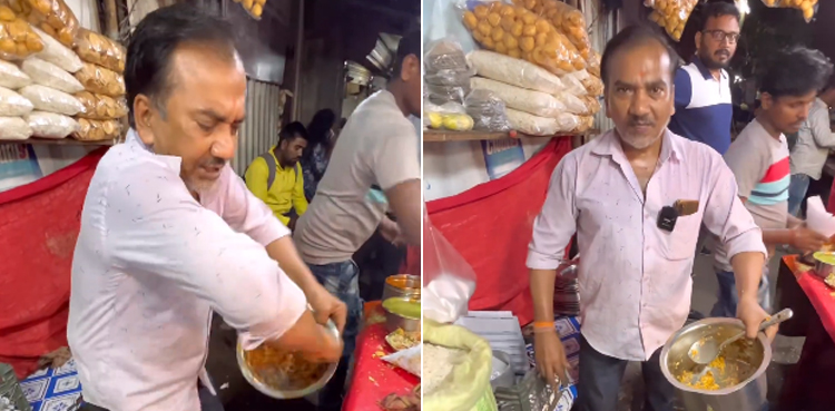 Dancing bhel puri, viral video