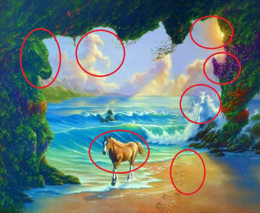 Optical illusion: Can you find the hidden horse in 5…