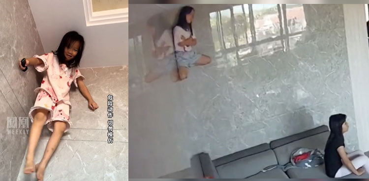 Real-life Spider-Girl, Chinese girl, gravity-defying skill, viral video