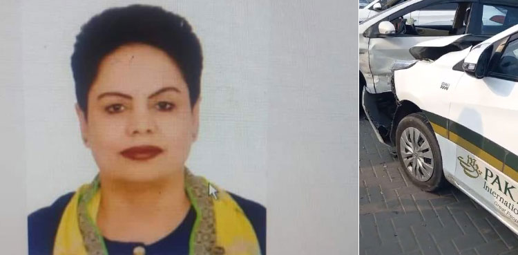 PIA air hostess, PIA vehicle accident, Rashida Majeed