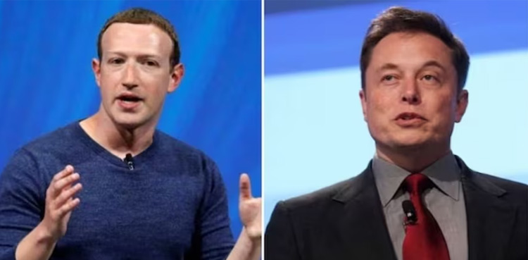 Elon Musk, Mark Zuckerberg, live-stream X