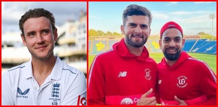 stuart broad, shaheen afridi, shaheen shah afridi, haris rauf, the hundred, welsh fire, stuart broad england,