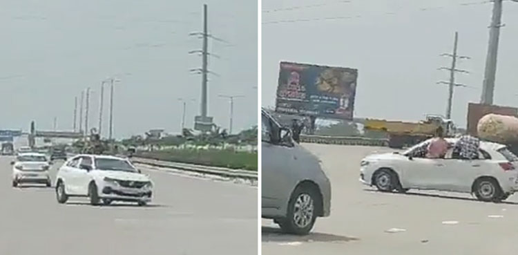 Viral video, car stunts on expressway