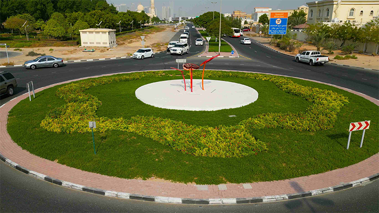 Dubai Municipality four roundabouts