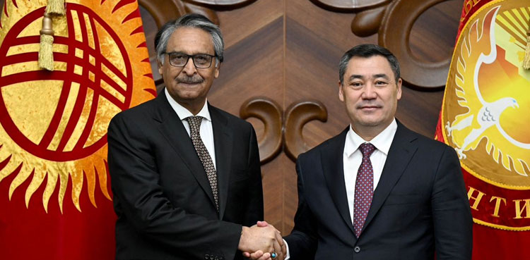 FM Jilani, Kyrgyz president