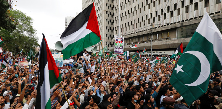 Pro-Palestine rallies, across Pakistan,