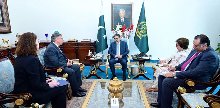 PM Kakar, US Ambassador, Gaza