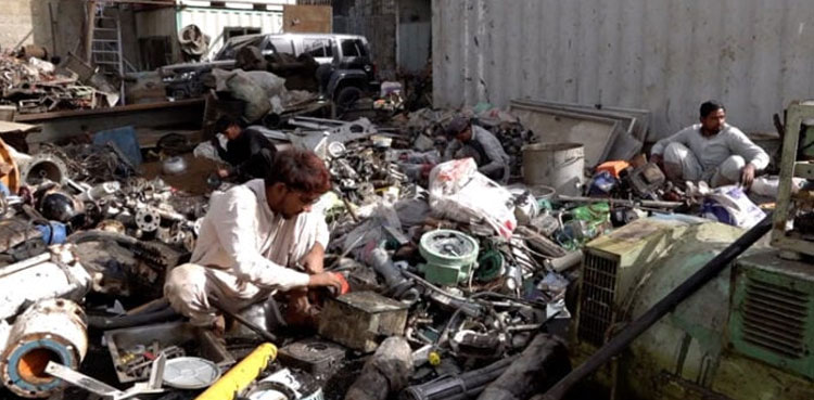 CNIC scrapyards, Sindh police, goods scrapyards