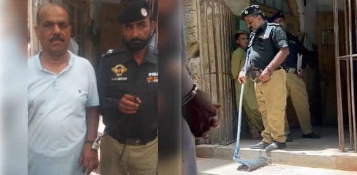 complaint against judge, Karachi police officers, police officer sweep court