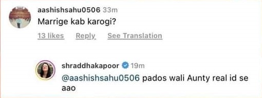 shraddha kapoor, viral post, instagram, marriage, fan query