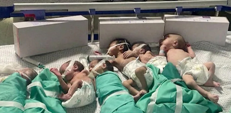 Al Shifa hospital babies amid Israel attack on Gaza