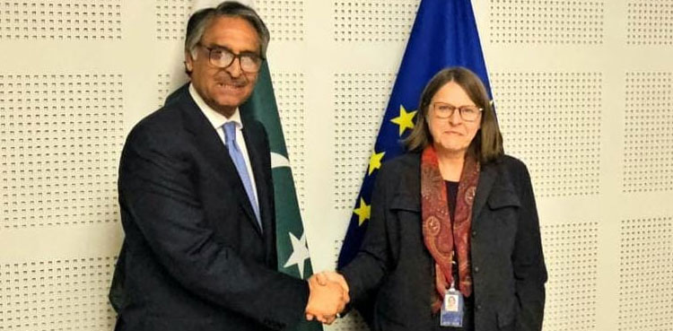 FM Jilani, VP EU Parliament, Heidi Hautala, GSP Plus, GSP+