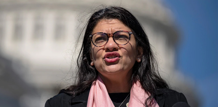 US congresswoman, Rashida Tlaib cartoon, exploding pager