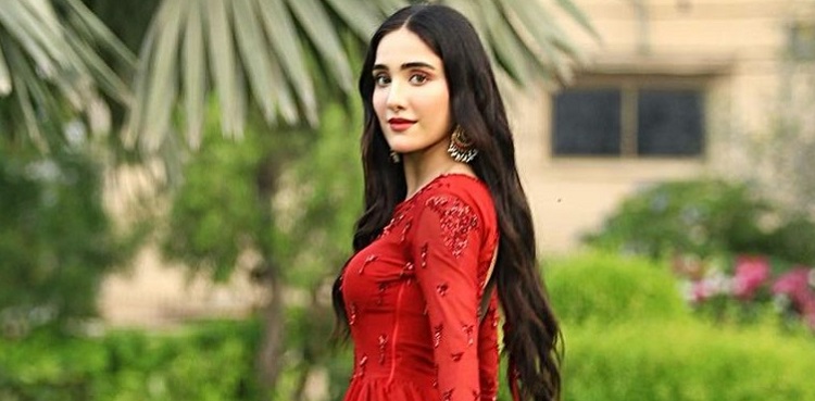 Aiza Awan drops jaws in red Saree look: See pics, reel