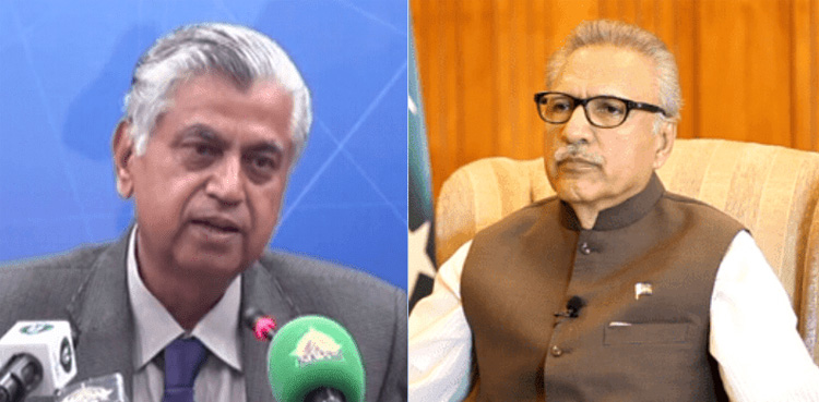 President Arif Alvi, Murtaza Solangi, PTI,