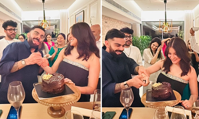 anushka sharma, virat kohli, wedding anniversary, viral pictures