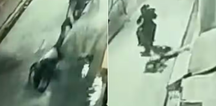 Viral CCTV, Mehdi Hassan, bike, dragged through streets