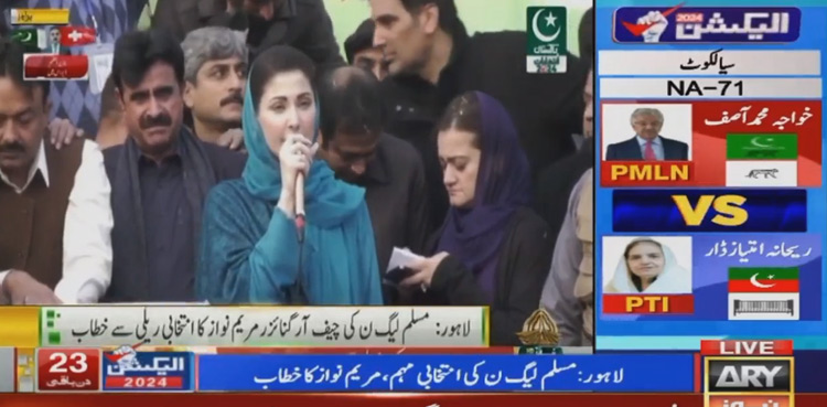 Elections 2024 Pakistan Maryam Nawaz Address Rally In Lahore