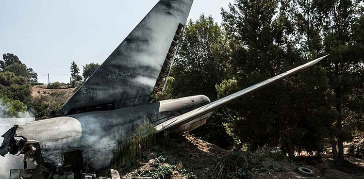 Russian military transport plane crashes near Ukrainian border
