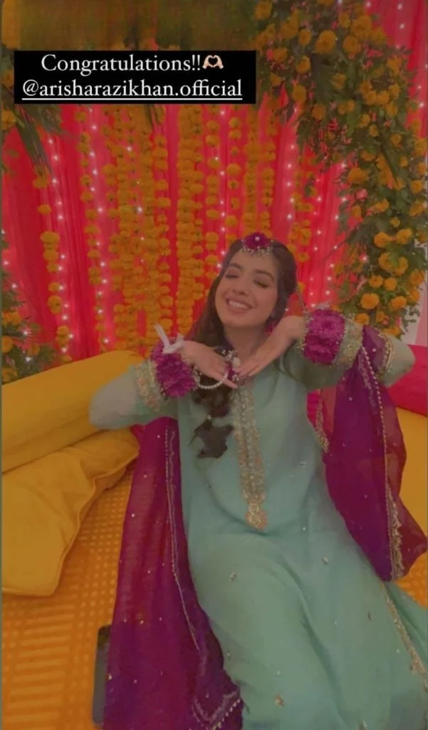 arisha razi khan, wedding festivities, viral pictures