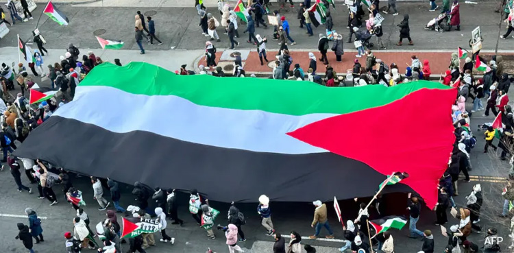 pro-Palestinian, march, Washington, Gaza ceasefire ,