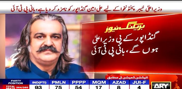 Ali-Amin-Gandapur KP CM