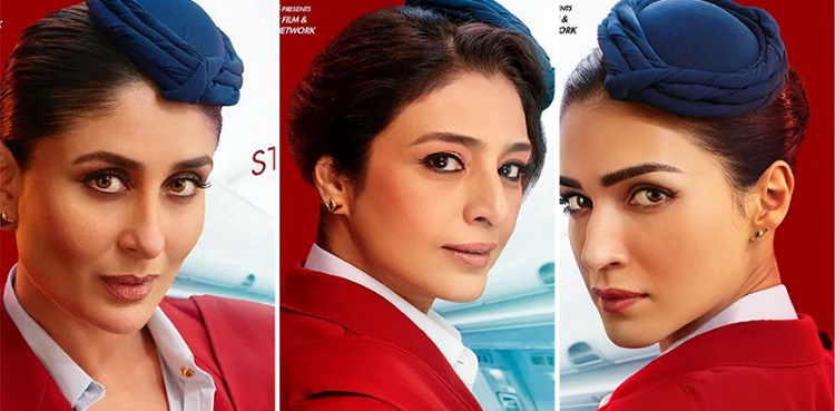 the crew, posters, kareena kapoor, tabu, kriti sanon