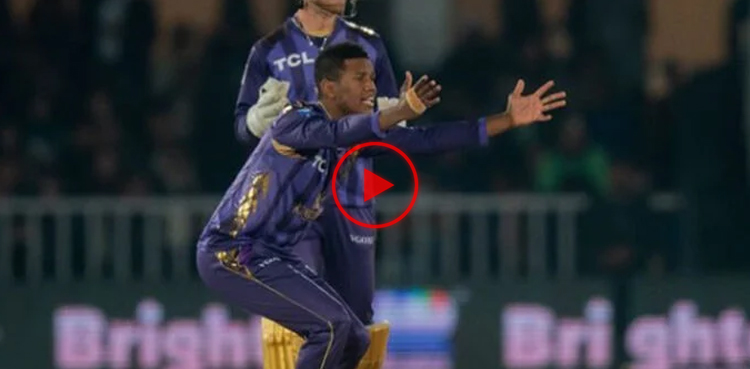 akeal hosein, pakistan, cricket, psl 9, psl 2024, quetta gladiators, peshawar zalmi, viral, video, viral video,