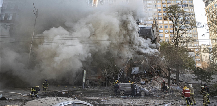 Ukraine, Kyiv , Russian missile attack,