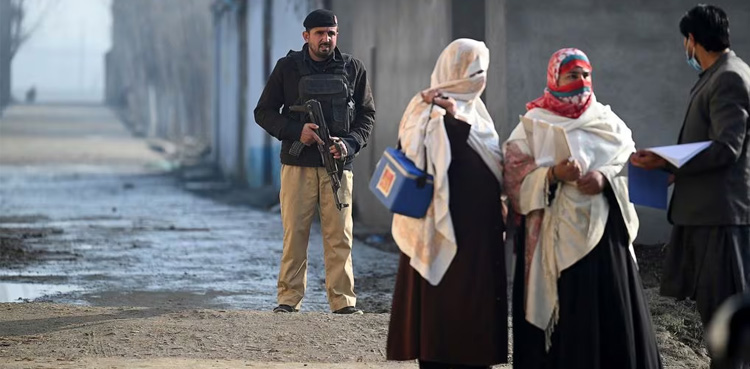 Polio worker, policeman, Khyber district, attack on polio team