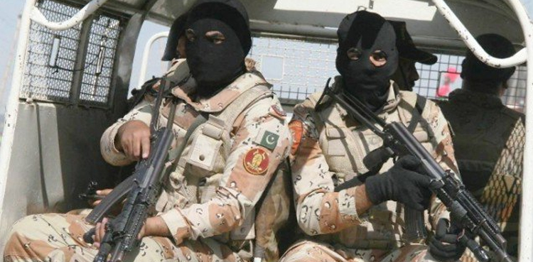 Rangers, Karachi, robbery suspects arrest