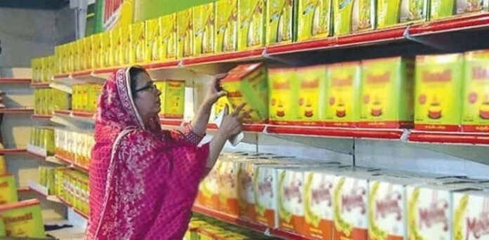 Ghee prices, utility stores, Pakistan