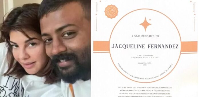 Jacqueline Fernandez gets a 'real star' from conman Sukesh