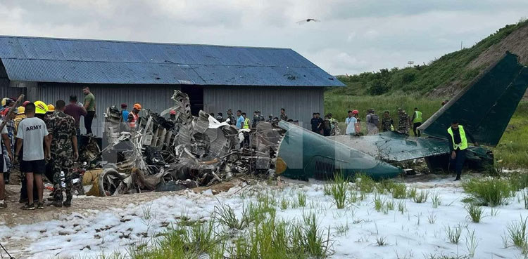 Watch: Plane crashes on takeoff in Kathmandu with 19 aboard