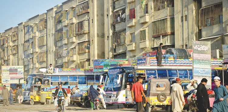 Karachi, inter-city bus stands