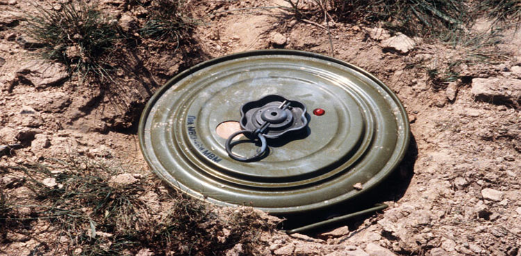 heavy rains, Bomb Disposal Squad (BDS), Anti-tank mine