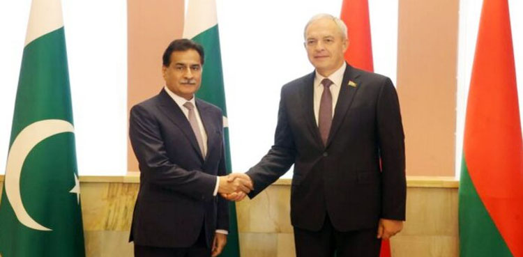 Pakistan committed to further strengthen ties with Belarus: Ayaz Sadiq