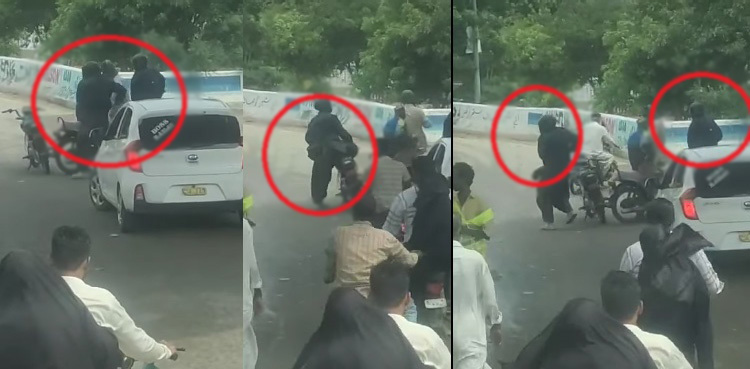 Caught on cam, Karachi Robbers, loot citizens, broad daylight, Karachi