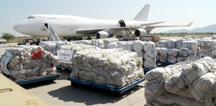 Gaza, Pakistan, relief consignment