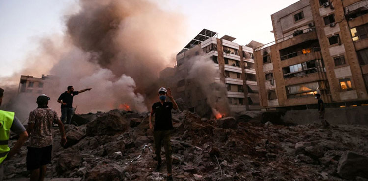 Israel hits apartment block in first strike on heart of Beirut